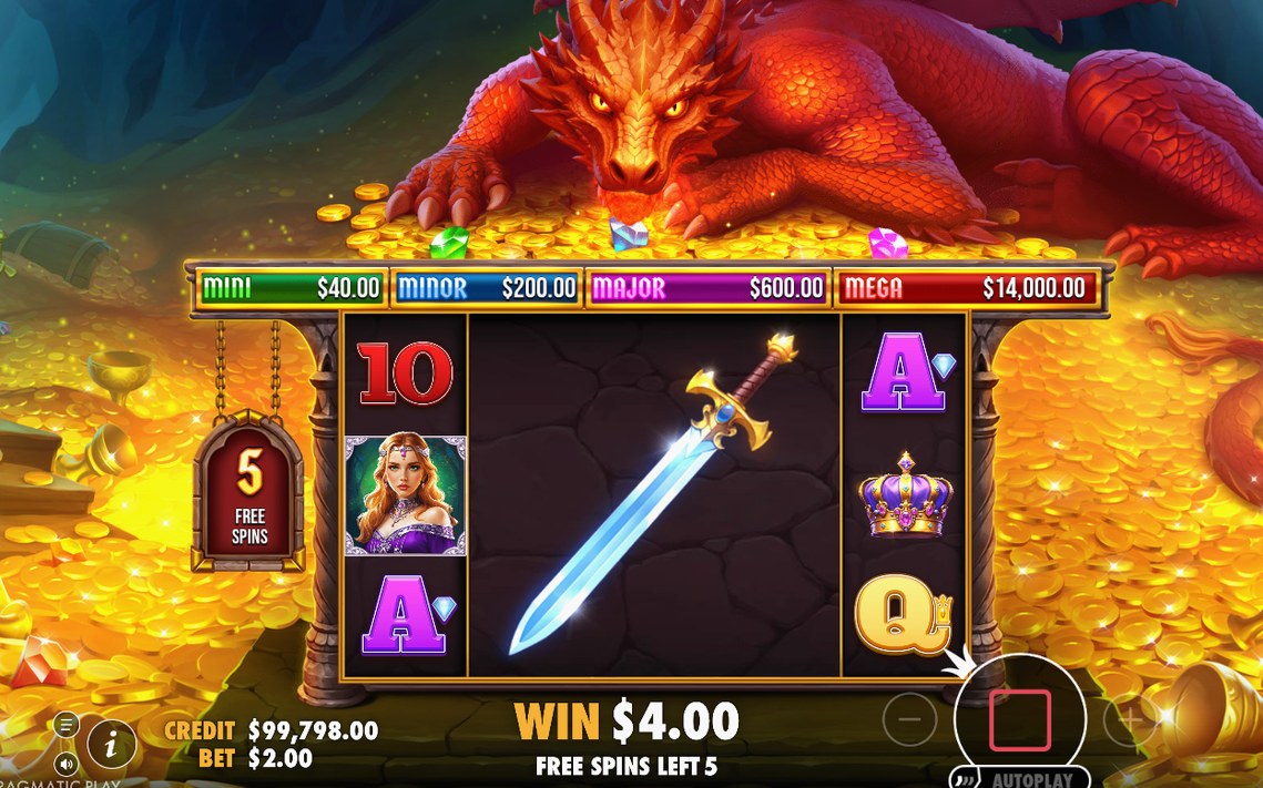 Free Spins screen with the spin count awarded