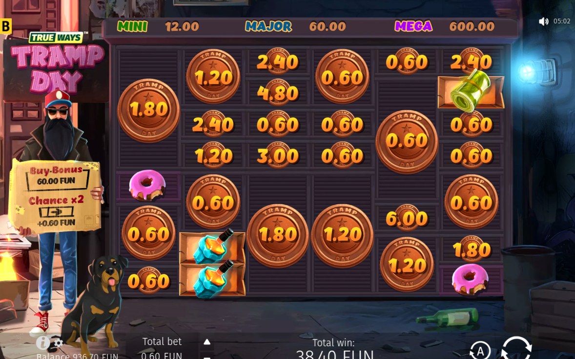 Coin Respin screen with Coin symbols on the grid