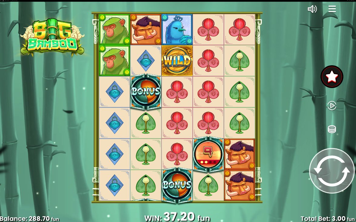Win screen after a round on the 5x6 grid